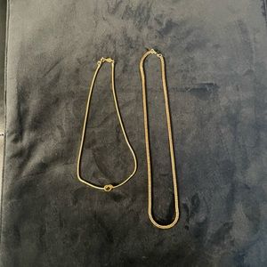 Gold Tone Vintage Necklace Bundle